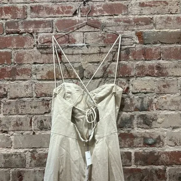 NWT Zara‎ Linen Blend Corset Dress Size Medium - Picture 13 of 15